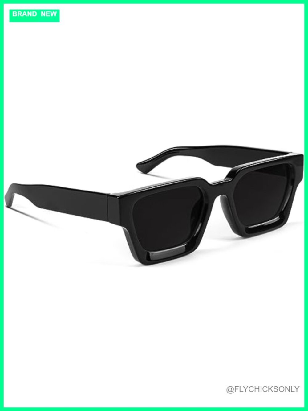 Thick Square UV400 Protection Sunglasses Unisex Fashion Trendy Shades